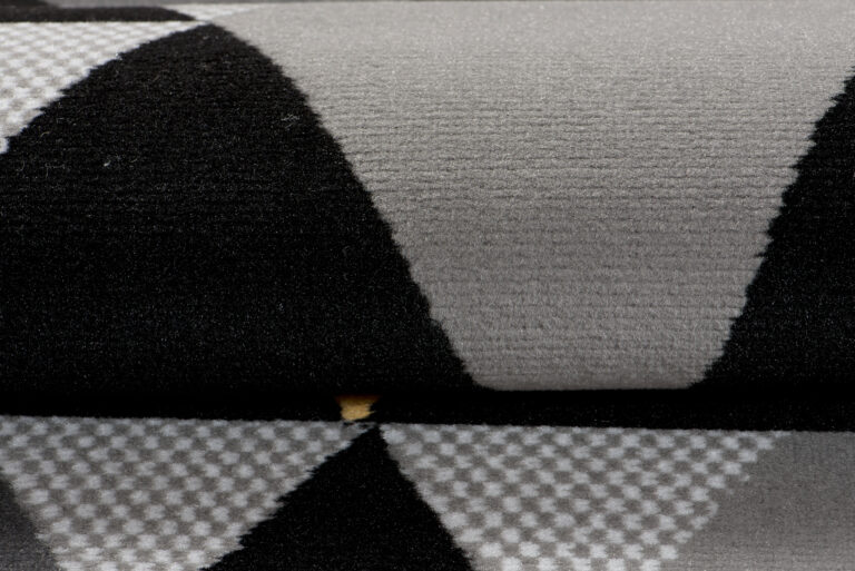 Tappeto Maya Grigio Giallo Geometrico Triangoli