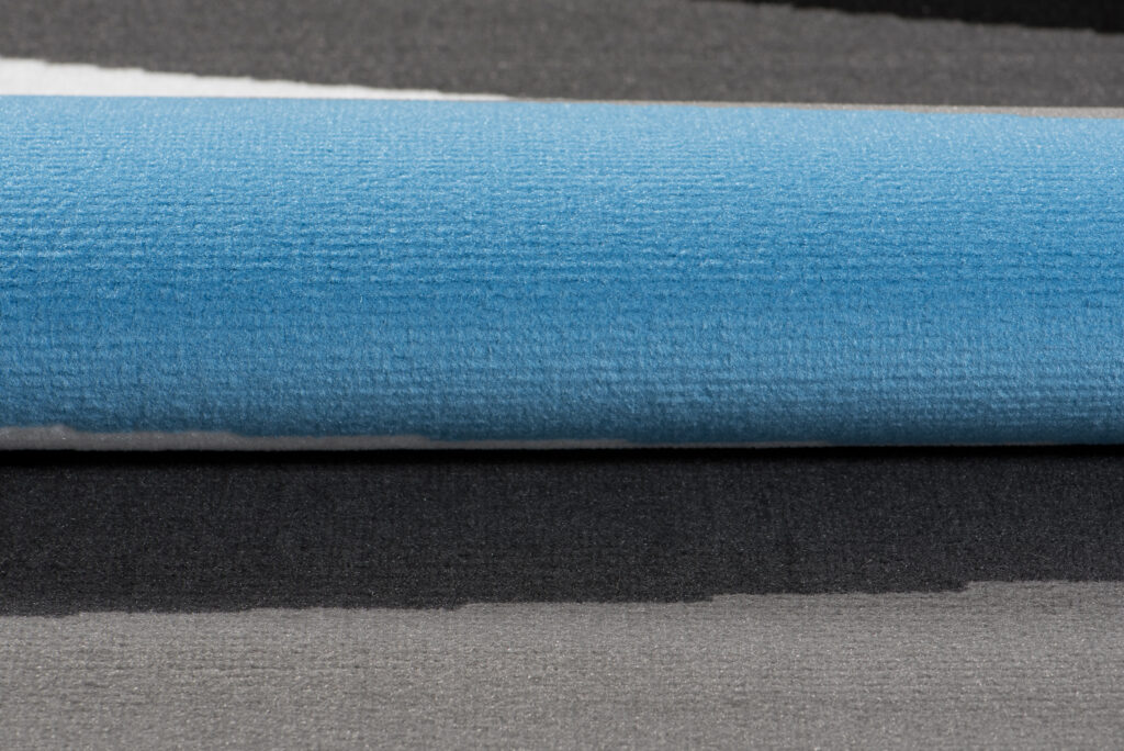 Tappeto Maya Grigio Blu Astratto Onde