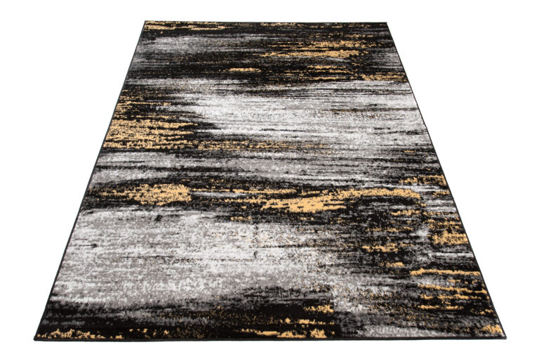 Tappeto Maya Grigio Giallo Astratto