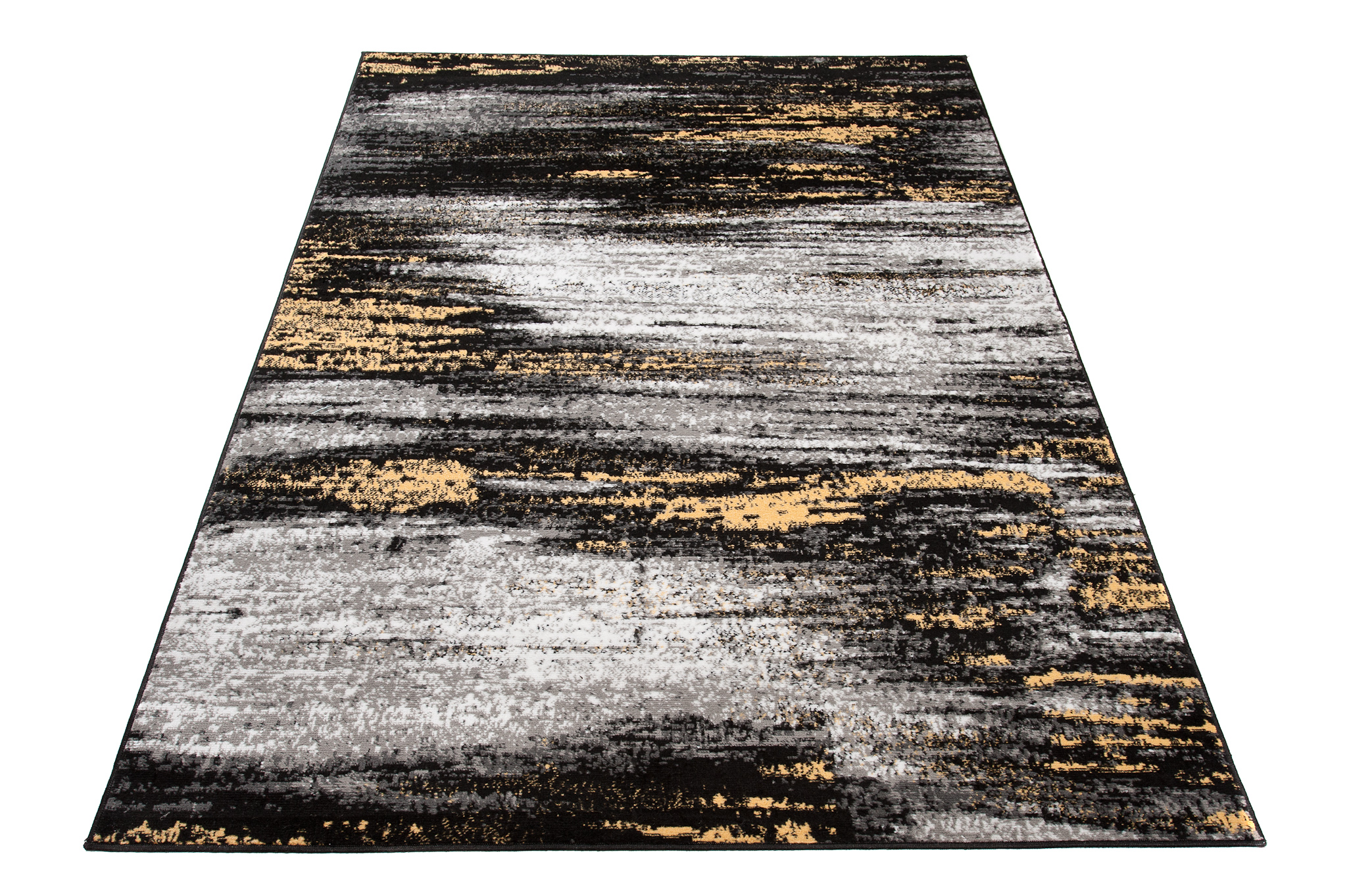 Tappeto Maya Grigio Giallo Astratto