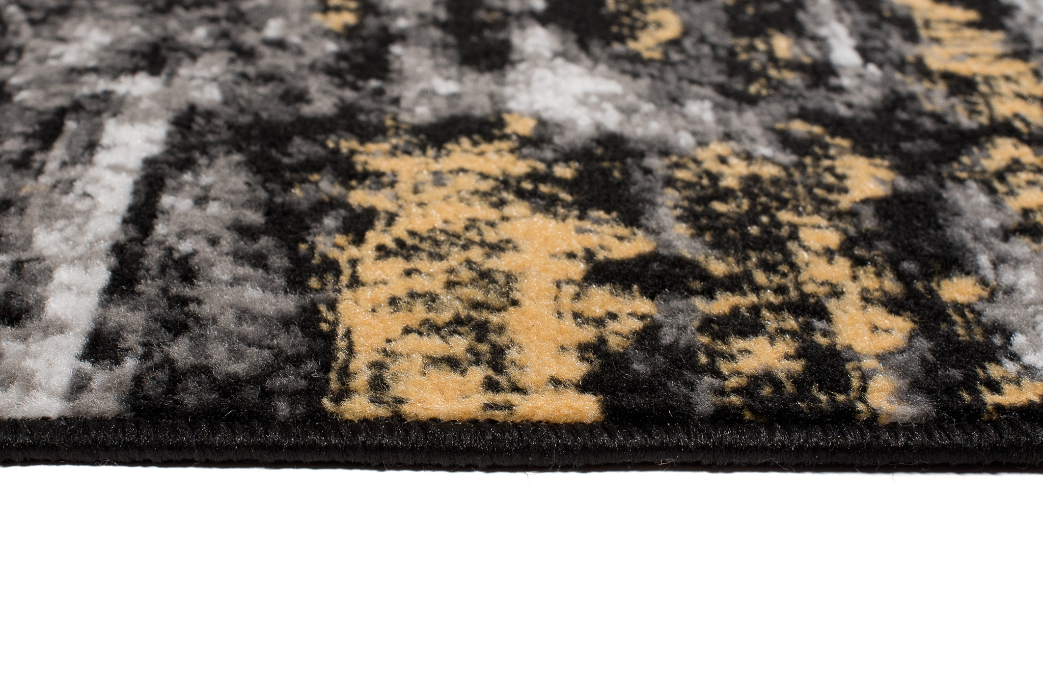 Tappeto Maya Grigio Giallo Astratto