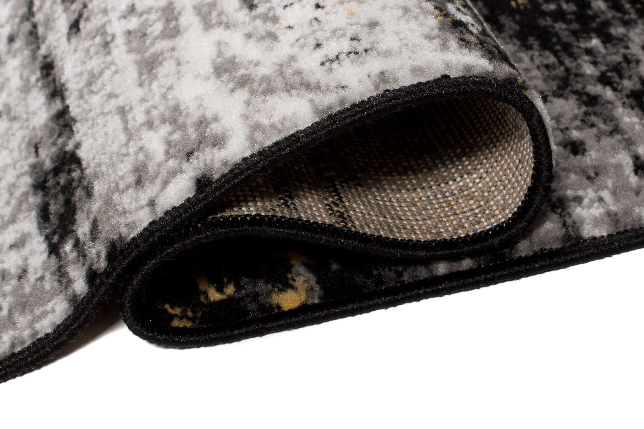 Tappeto Maya Grigio Giallo Astratto