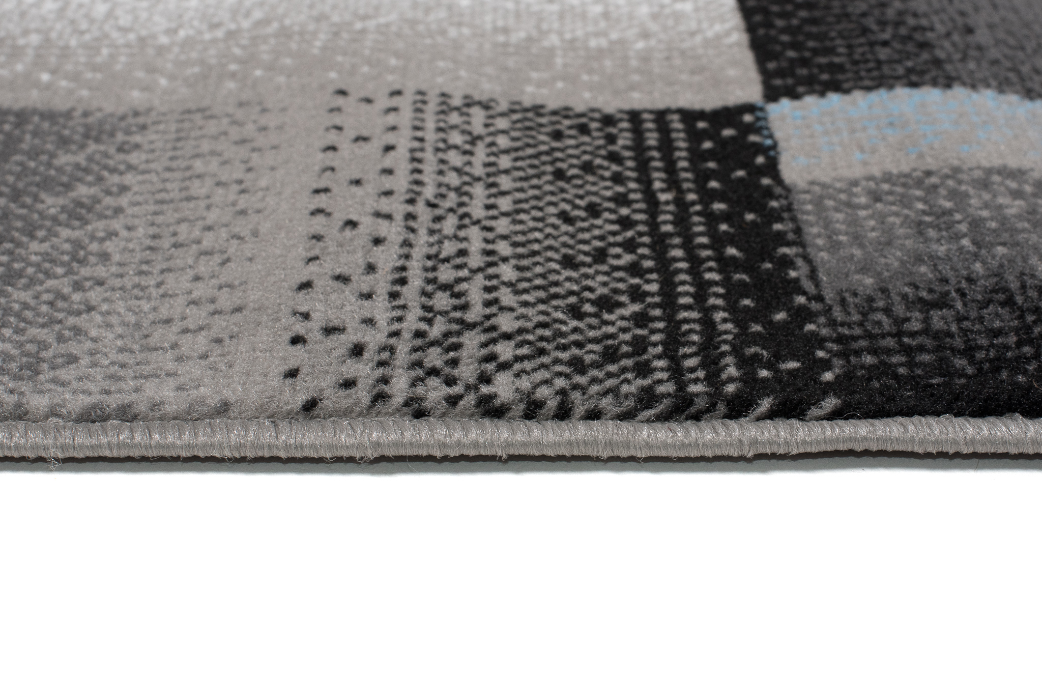 Tappeto Maya Grigio Blu Rettangoli