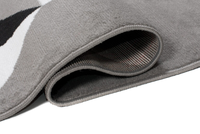 Tappeto Maya Grigio Rosso Triangoli