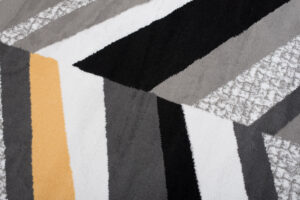 Tappeto Maya Grigio Giallo Geometrico Linee