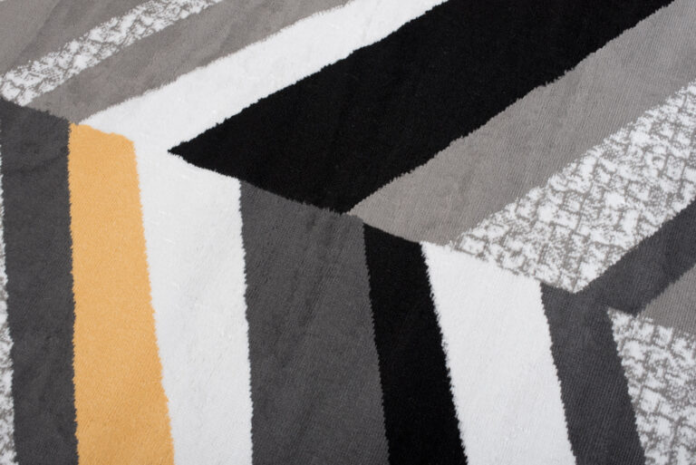 Tappeto Maya Grigio Giallo Geometrico Linee