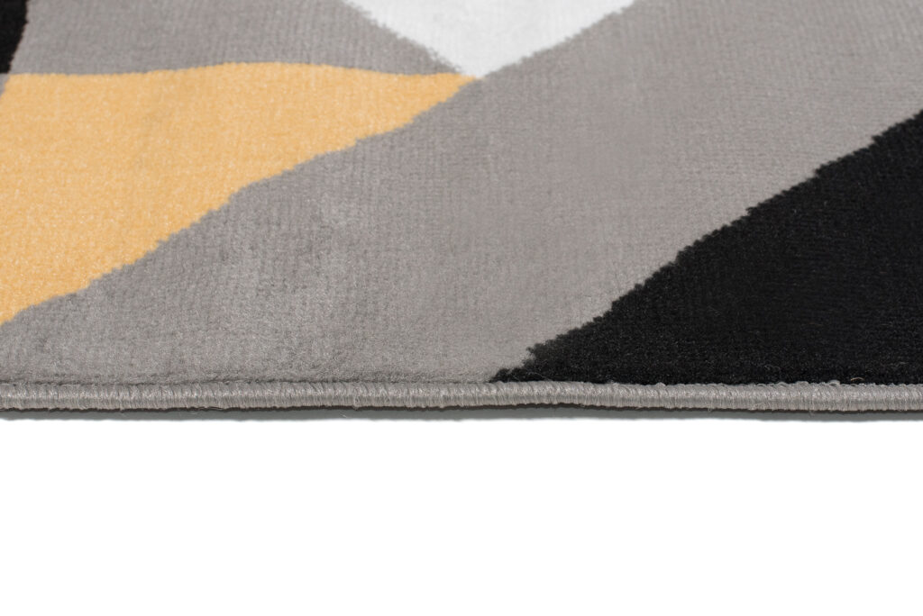 Tappeto Maya Grigio Giallo Triangoli