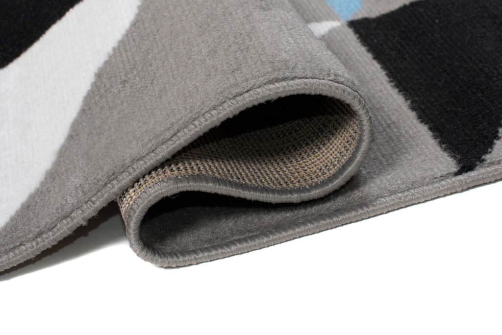 Tappeto Maya Grigio Blu Triangoli