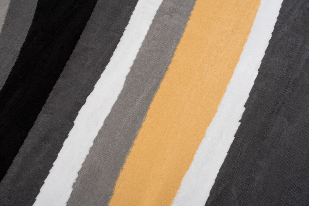 Tappeto Maya Grigio Giallo Astratto Onde