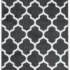 Tappeto Luxury Grigio Scuro Bianco Geometrico Trellis