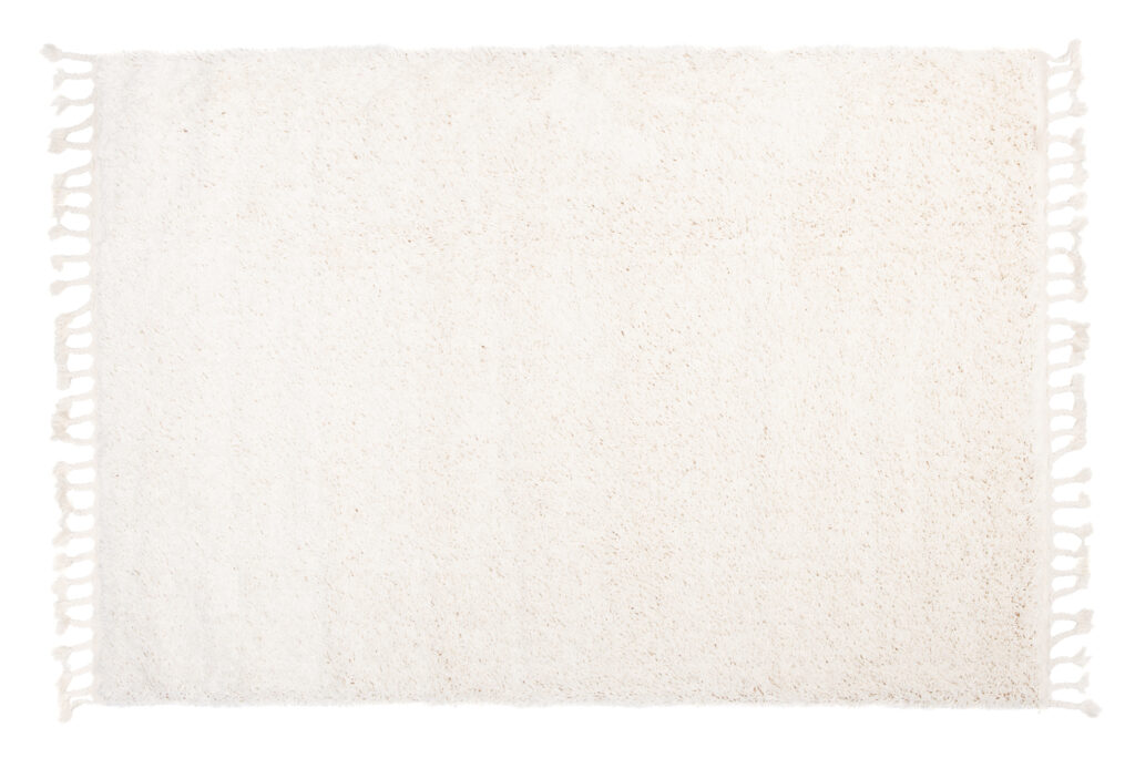 Tappeto Boho con Frange Crema Shaggy