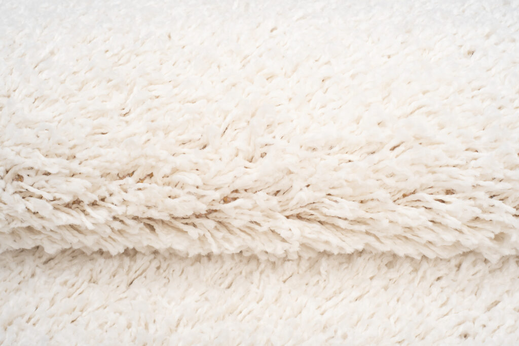 Tappeto Boho con Frange Crema Shaggy