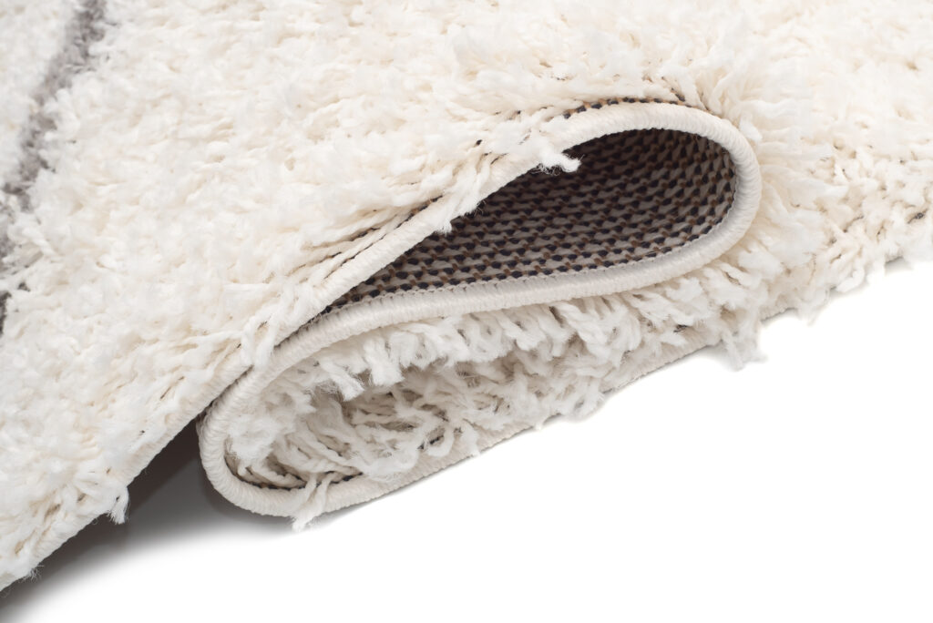 Tappeto Boho con Frange Crema Zigzag Shaggy