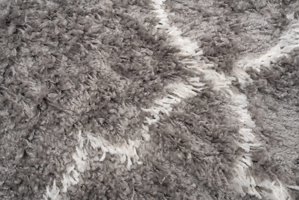 Tappeto Boho con Frange Grigio Marocchino Trifoglio