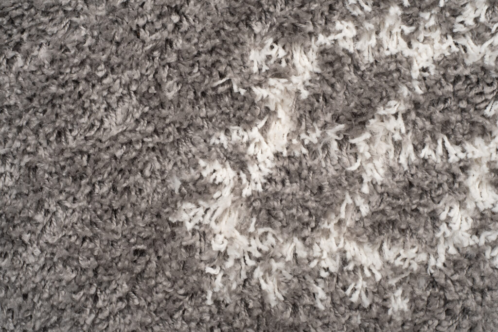 Tappeto Boho con Frange Grigio Etnico Shaggy