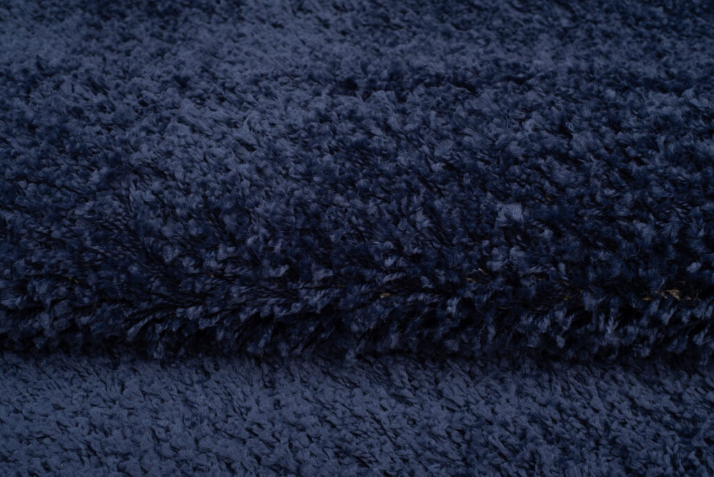 Tappeto Boho con Frange Blu Navy Shaggy