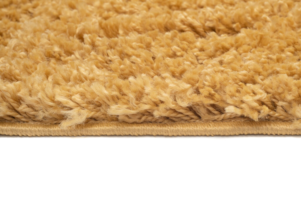 Tappeto Boho con Frange Senape Shaggy