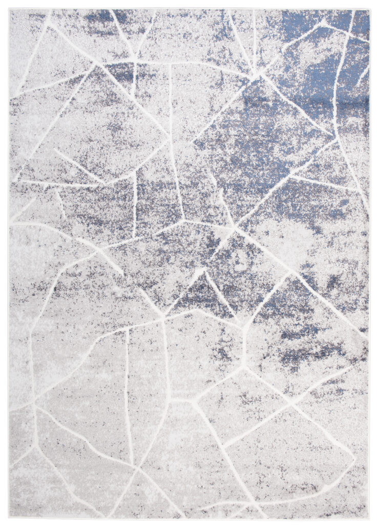 Tappeto Sky Grigio Blu Astratto Linee