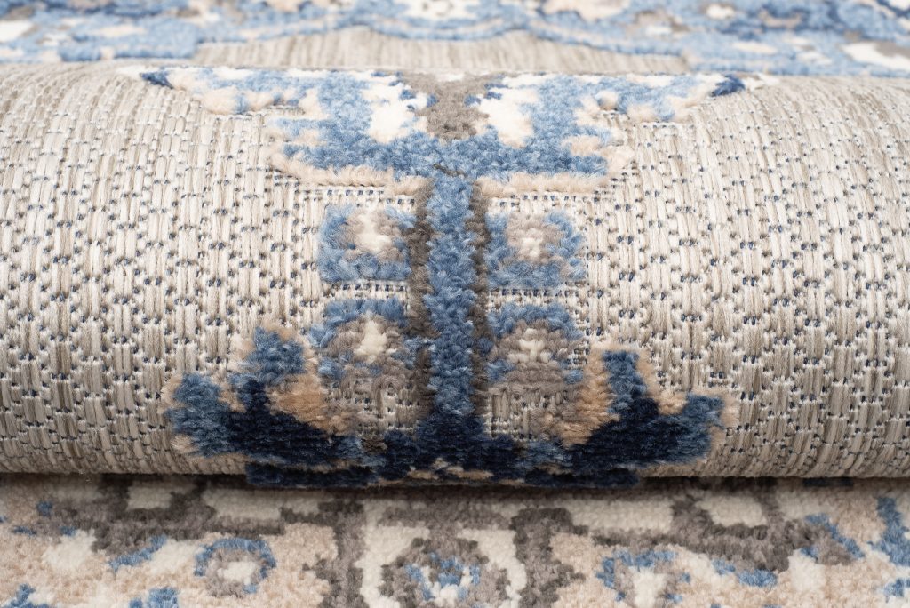 Tappeto Esterno Patio Grigio Blu Vintage