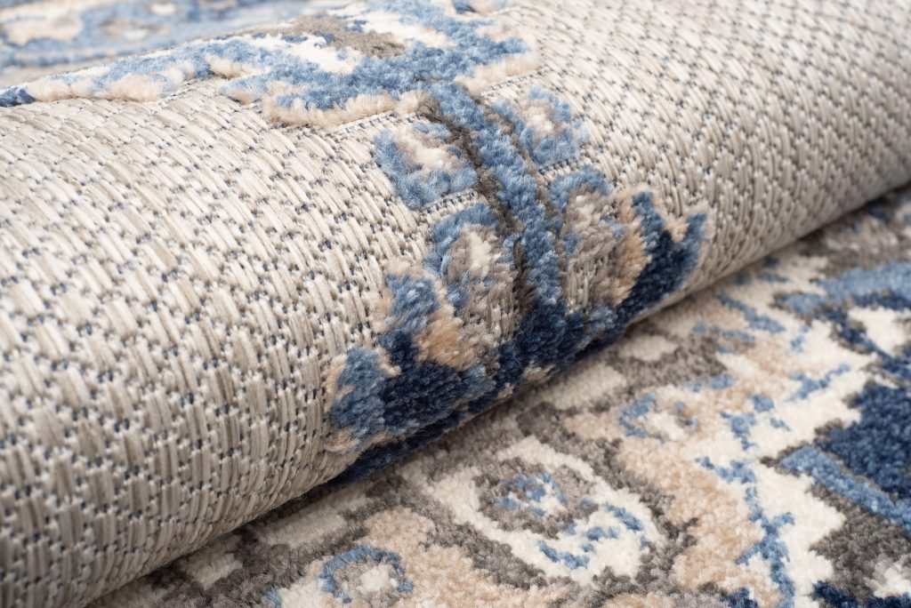 Tappeto Esterno Patio Grigio Blu Vintage
