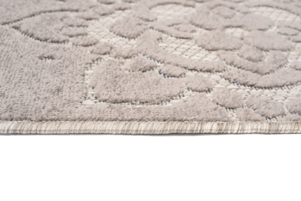 Tappeto Esterno Patio Grigio Ornamenti