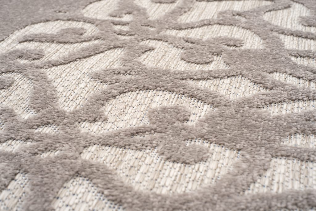 Tappeto Esterno Patio Grigio Ornamenti