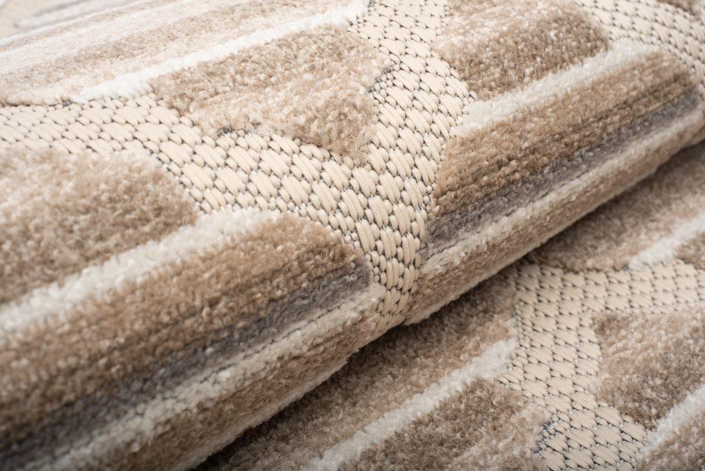 Tappeto Esterno Patio Crema Grigio Trellis