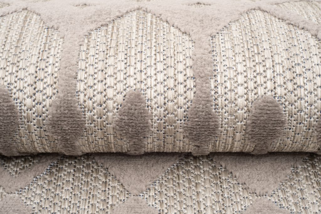 Tappeto Esterno Patio Grigio Beige Etnico