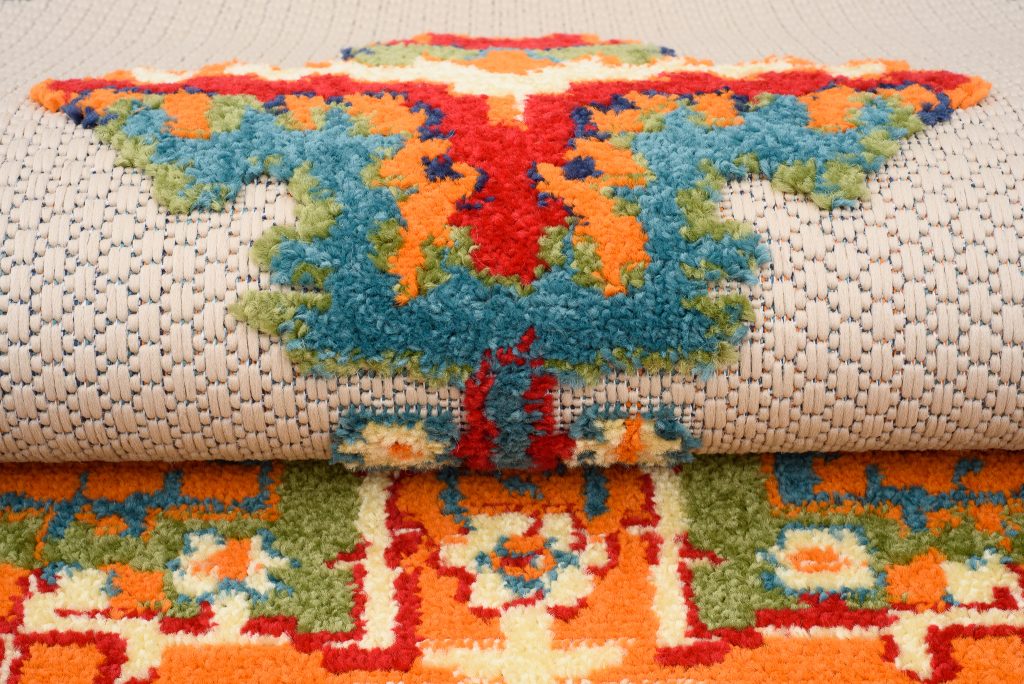 Tappeto Esterno Patio Multicolore Vintage