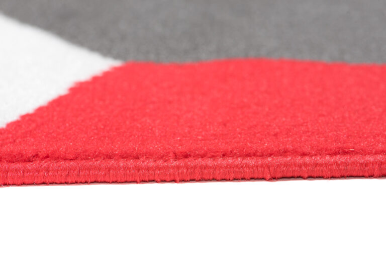 Tappeto Maya Grigio Rosso Cubi