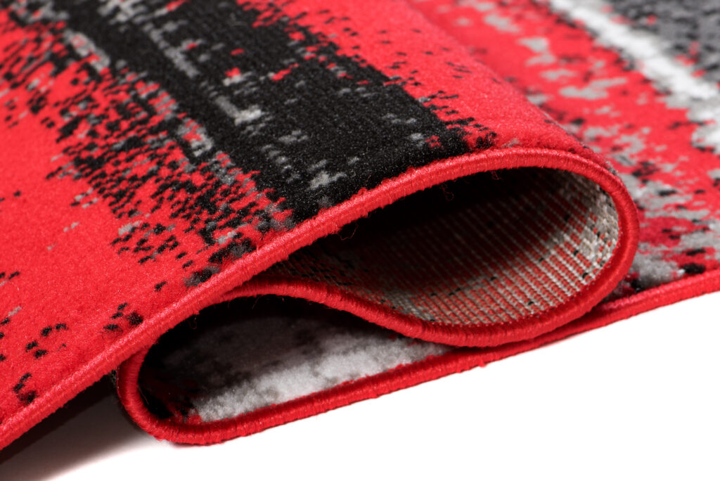 Tappeto Maya Grigio Rosso a Righe