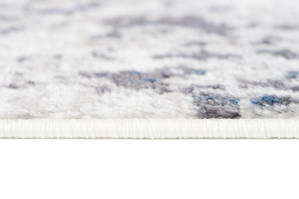 Tappeto Sky Blu Crema Vintage Diamanti