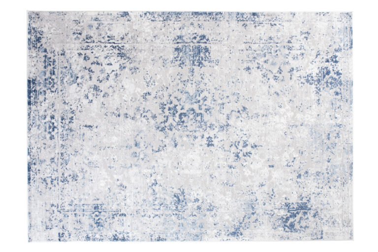 Tappeto Sky Blu Grigio Cornice Ornamenti