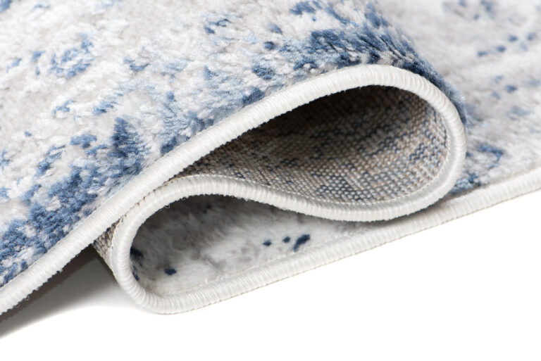 Tappeto Sky Blu Grigio Cornice Ornamenti