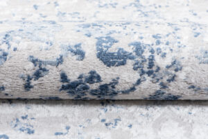 Tappeto Sky Blu Grigio Cornice Ornamenti