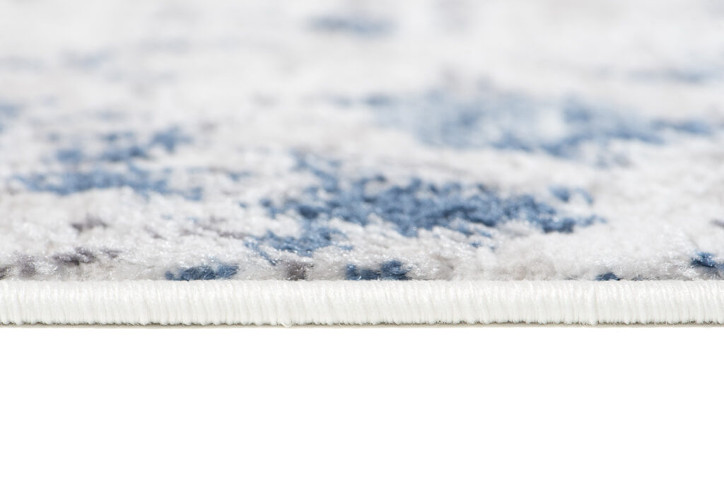 Tappeto Sky Blu Crema Moderno Zigzag