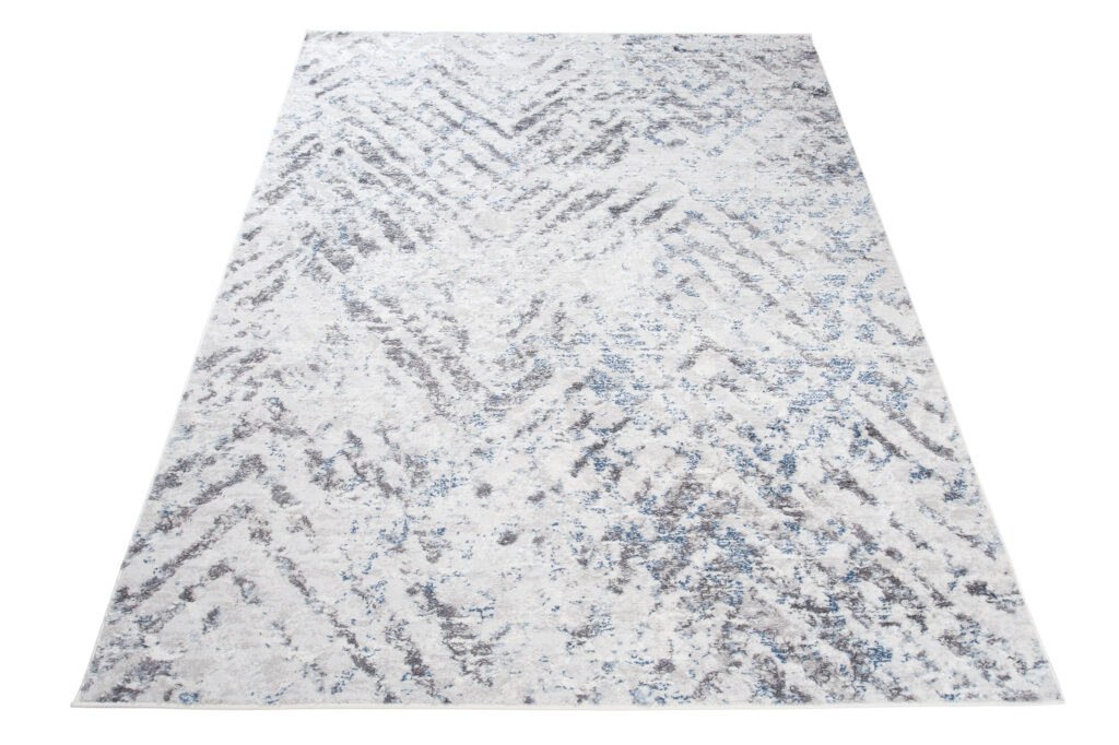 Tappeto Sky Grigio Blu Moderno Zigzag