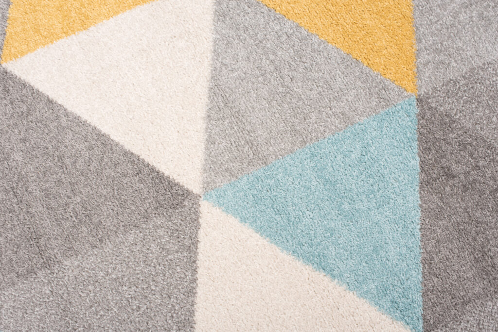 Tappeto Lazur Grigio Chiaro Multicolore Geometrico Triangoli