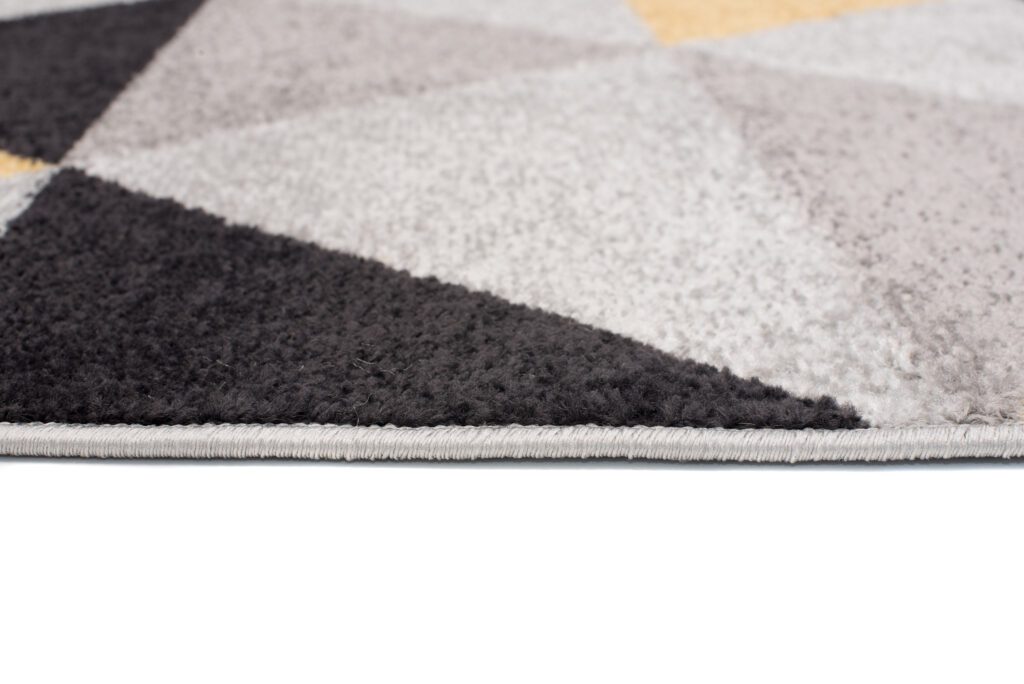 Tappeto Lazur Grigio Arancione Geometrico Triangoli