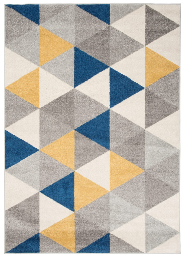 Tappeto Lazur Grigio Multicolore Geometrico Triangoli