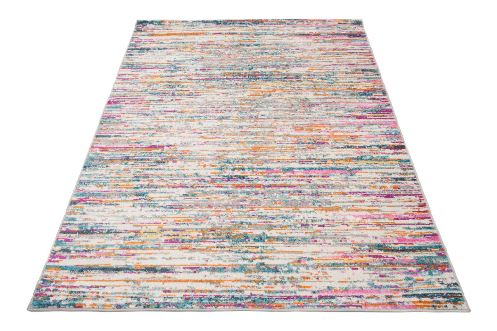 Tappeto Lazur Rosa Multicolore Astratto Linee