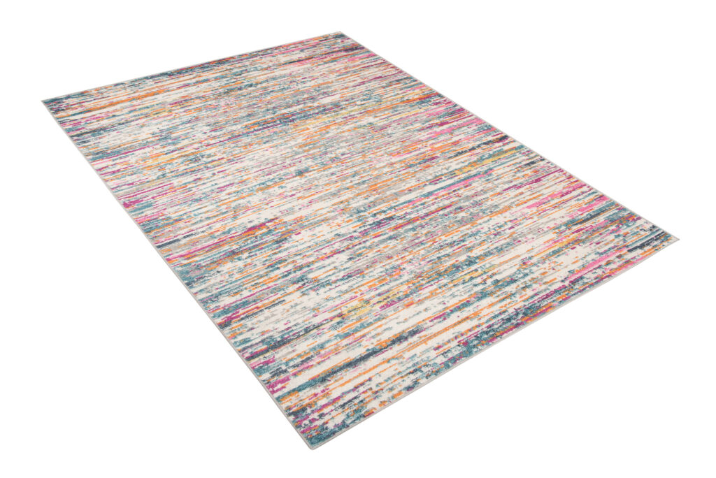 Tappeto Lazur Rosa Multicolore Astratto Linee