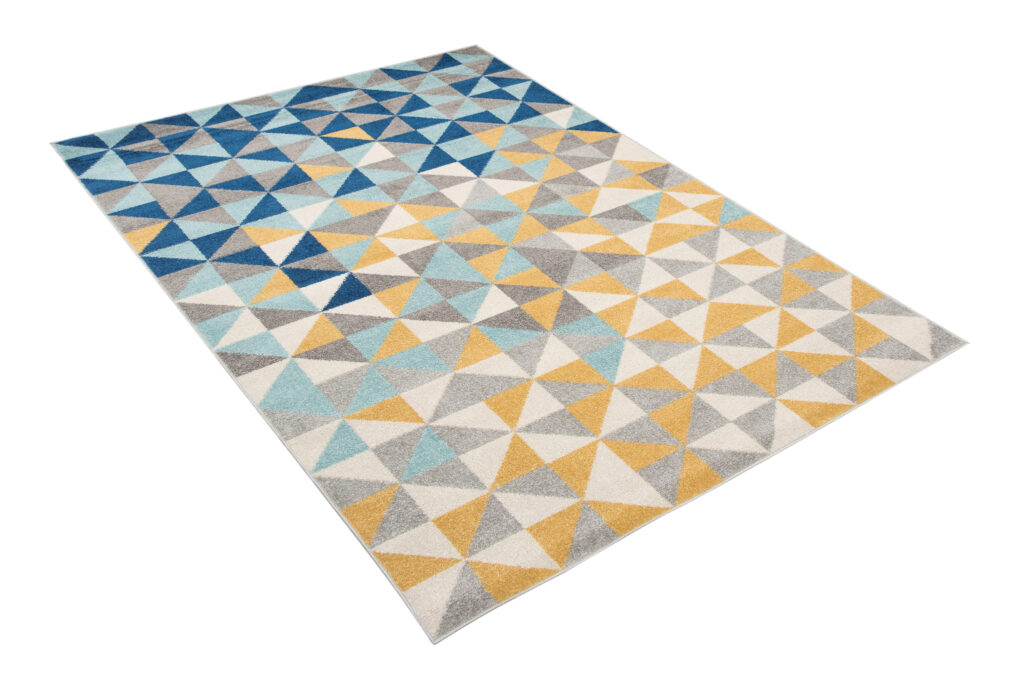 Tappeto Lazur Grigio Multicolore Geometrico Piccoli Triangoli