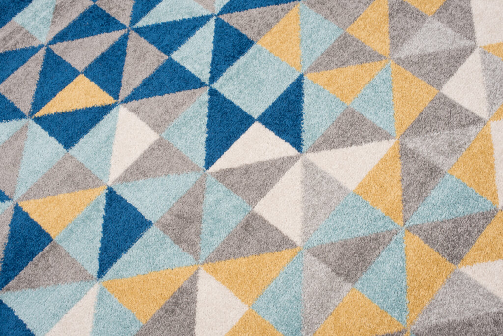 Tappeto Lazur Grigio Multicolore Geometrico Piccoli Triangoli