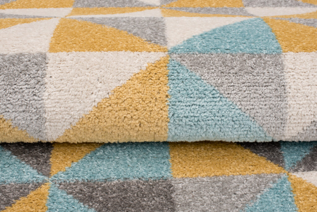 Tappeto Lazur Grigio Multicolore Geometrico Piccoli Triangoli