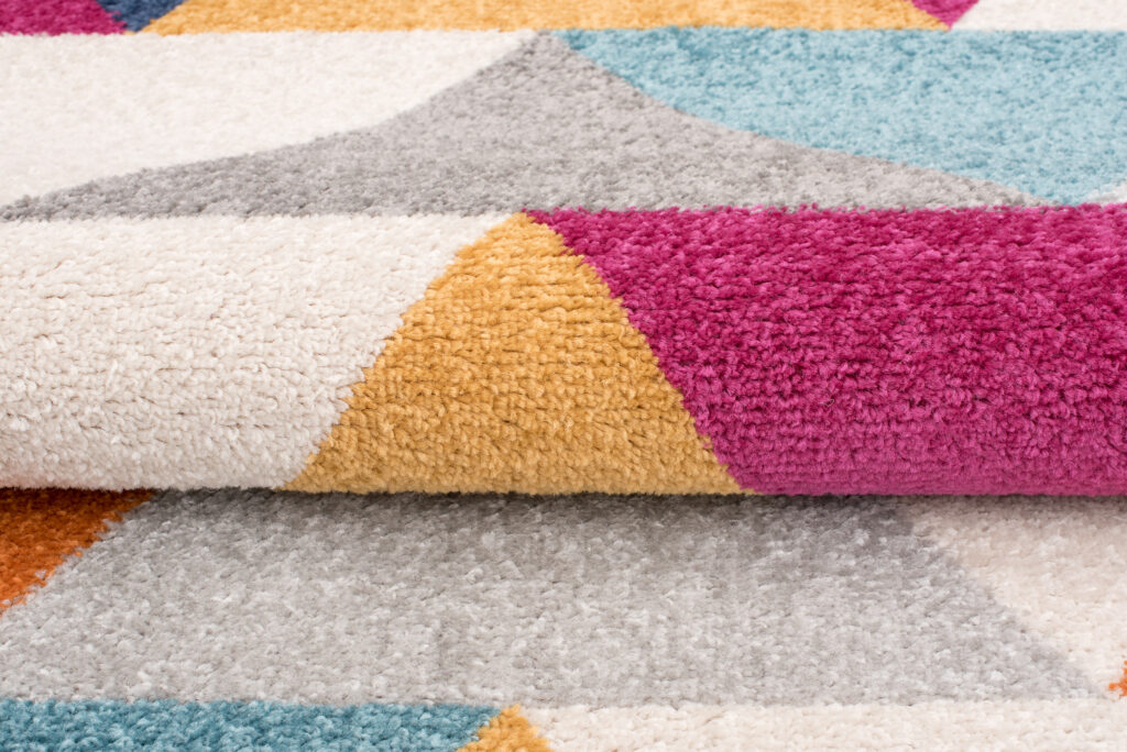 Tappeto Lazur Arancione Multicolore Geometrico Triangoli