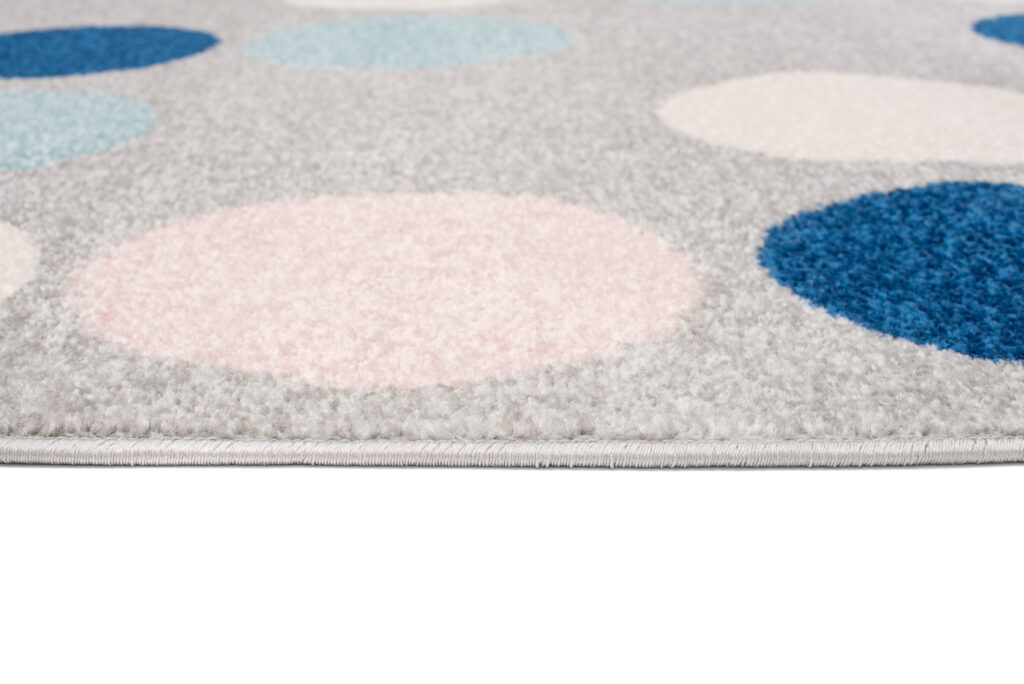 Tappeto Lazur Grigio Blu Geometrico Cerchi