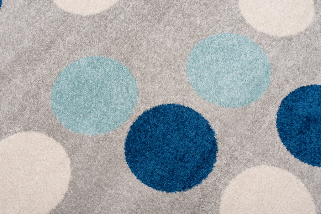 Tappeto Lazur Grigio Blu Geometrico Cerchi