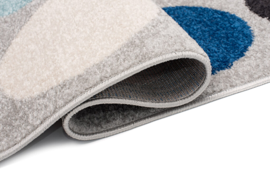 Tappeto Lazur Grigio Blu Geometrico Cerchi
