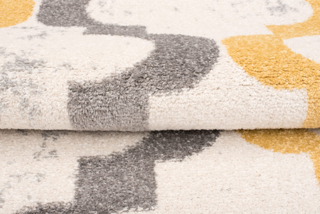 Tappeto Lazur Grigio Giallo Geometrico Trellis